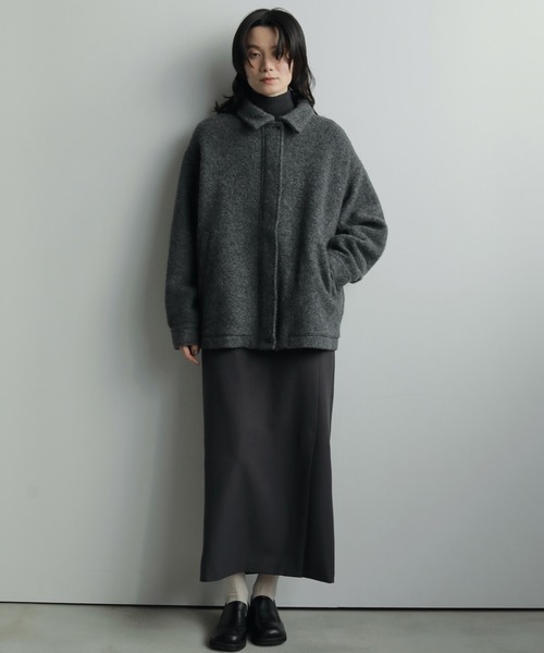 anuke(アンヌーク)の「Sliver Zip Blouzon(ブルゾン・レディース・チャコールグレー/ブラウン・38inch/36inch)」の8枚目の写真