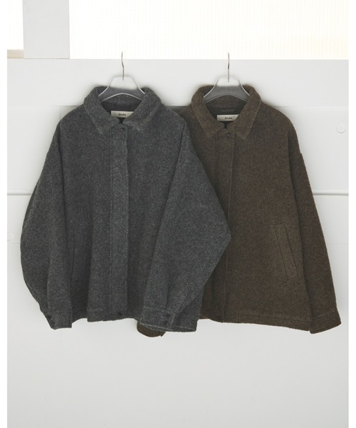 anuke(アンヌーク)の「Sliver Zip Blouzon(ブルゾン・レディース・チャコールグレー/ブラウン・38inch/36inch)」の12枚目の写真