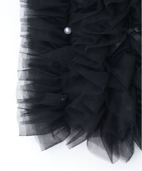 axes femme（アクシーズファム）の「チュールフリルトートバッグ（トートバッグ・レディース・グレー/ホワイト/ブラック・FREE）」の7枚目の写真