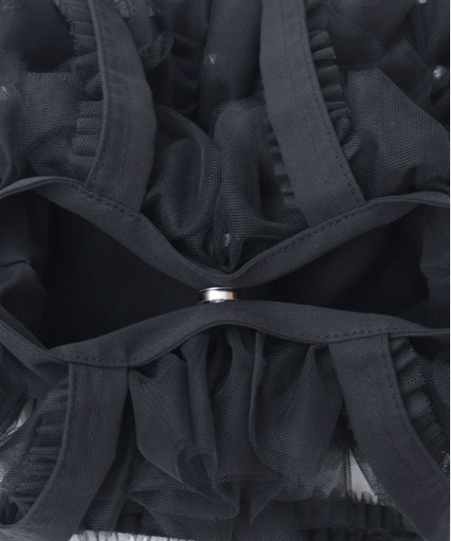 axes femme（アクシーズファム）の「チュールフリルトートバッグ（トートバッグ・レディース・グレー/ホワイト/ブラック・FREE）」の9枚目の写真