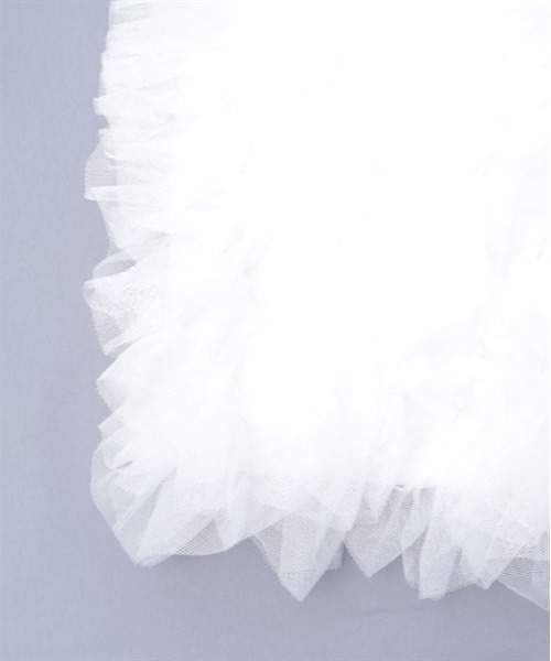 axes femme（アクシーズファム）の「チュールフリルトートバッグ（トートバッグ・レディース・グレー/ホワイト/ブラック・FREE）」の4枚目の写真