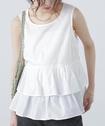 FREE'S MART | ◆シアーノースリーブティアードブラウス(シャツ/ブラウス)