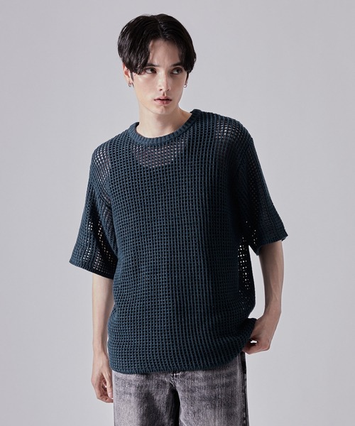 KIDILL BACK SLIT MESH KNIT サマーニット　クロシェ KIDILL BACK SLIT MESH KNIT サマーニット クロシェ - メルカリ