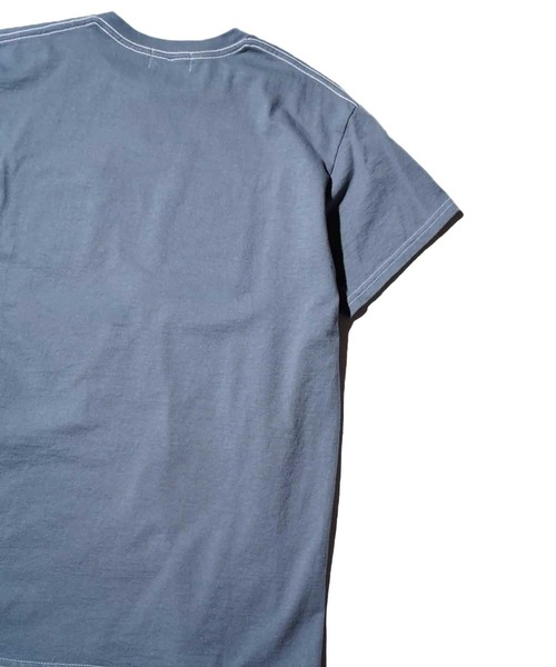THE FOX OVER-DYE POCKET TEE 狐狸後染色口袋T恤