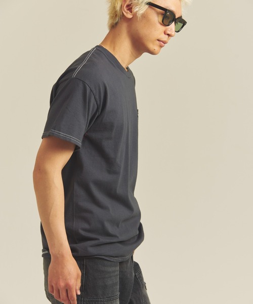 PENNEYS(ぺニーズ)の「THE FOX OVER-DYE POCKET TEE(Tシャツ/カットソー・メンズ・ブラック/グレー/ホワイト/グリーン・M/L/XL)」の8枚目の写真