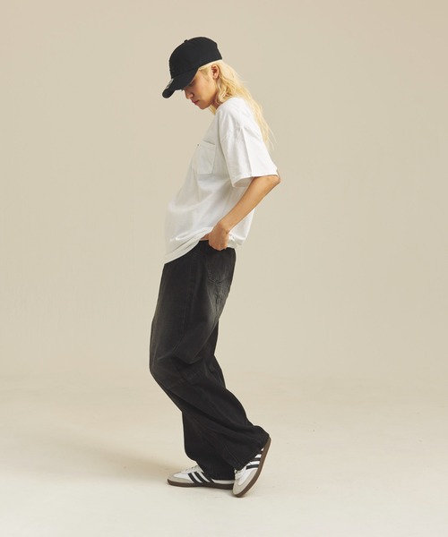 PENNEYS(ぺニーズ)の「THE FOX OVER-DYE POCKET TEE(Tシャツ/カットソー・メンズ・ブラック/グレー/ホワイト/グリーン・M/L/XL)」の16枚目の写真