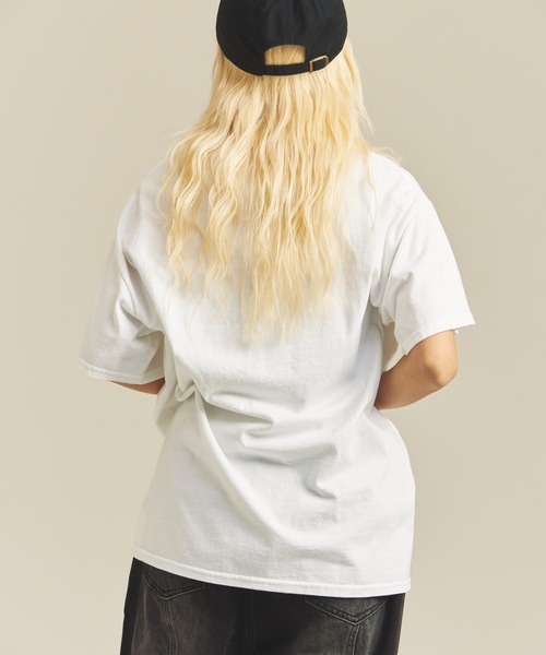 THE FOX OVER-DYE POCKET TEE 狐狸後染色口袋T恤