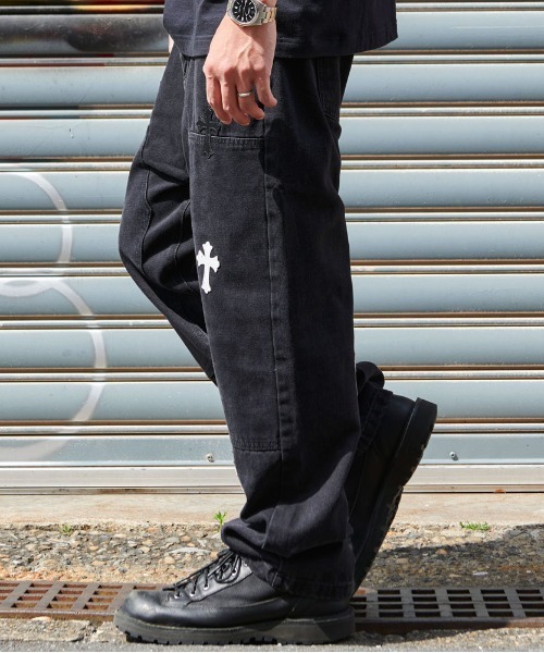 CavariA（キャバリア）の「『CavariA/キャバリア』クロスデニムパンツ（デニムパンツ・メンズ・ブルー/ブラック・L/XL/M）」の4枚目の写真