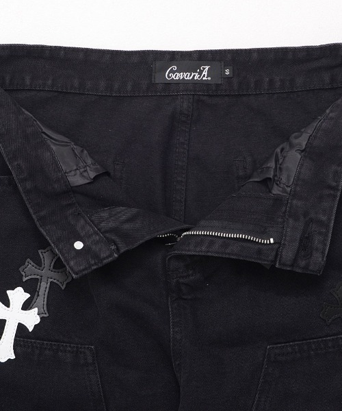 CavariA（キャバリア）の「『CavariA/キャバリア』クロスデニムパンツ（デニムパンツ・メンズ・ブルー/ブラック・L/XL/M）」の9枚目の写真