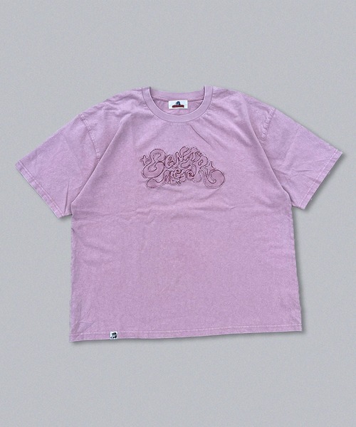 centimeter(センチメーター)の「Kira logo pigment tee(Tシャツ/カットソー・メンズ・ピンク/ホワイト/スミクロ・MEDIUM/LARGE/X-LARGE)」の1枚目の写真
