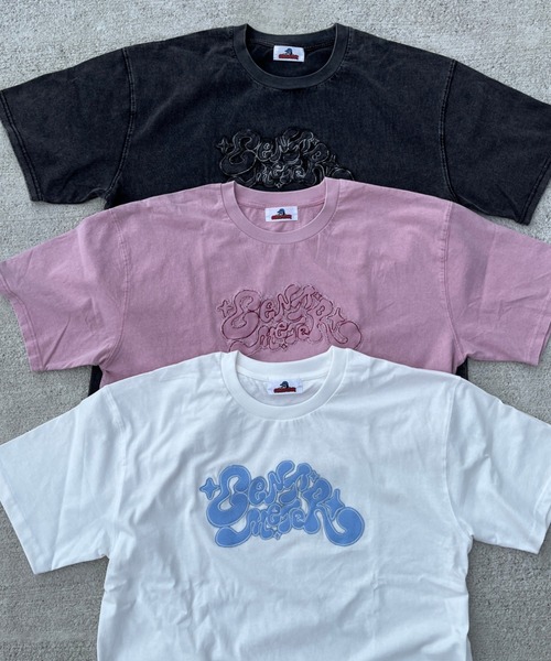centimeter(センチメーター)の「Kira logo pigment tee(Tシャツ/カットソー・メンズ・ピンク/ホワイト/スミクロ・MEDIUM/LARGE/X-LARGE)」の11枚目の写真