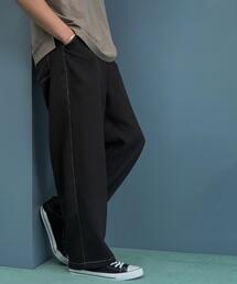 THE SHOP TK  | ブッチャー配色ワイドパンツ(その他パンツ)