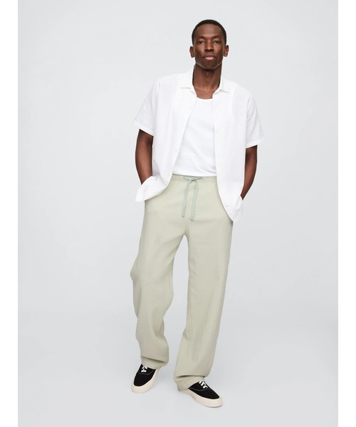 セール】ガーゼ バギー イージーウエストパンツ（その他パンツ）｜GAP