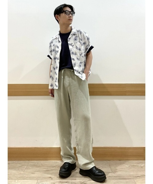 ぽぽ イージーギャップ パンツ XS セール】ガーゼ バギー イージーウエストパンツ（その他パンツ