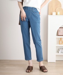 接触冷感ロング丈ストレッチパンツ