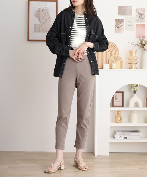 atONE（アットワン）の「接触冷感ロング丈ストレッチパンツ（その他パンツ・レディース・ブルー/サックスブルー/ブラック/ベージュ・M/L/3L/LL）」の16枚目の写真