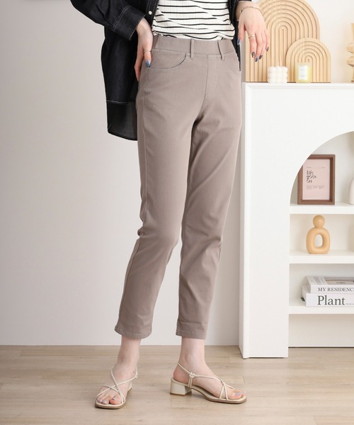 atONE（アットワン）の「接触冷感ロング丈ストレッチパンツ（その他パンツ・レディース・ブルー/サックスブルー/ブラック/ベージュ・M/L/3L/LL）」の13枚目の写真