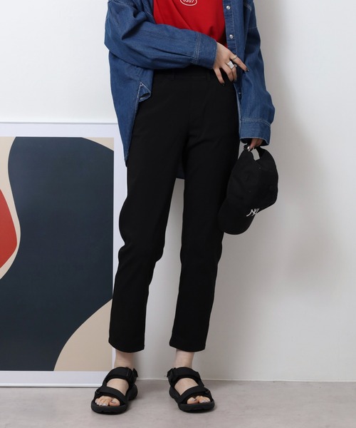 atONE（アットワン）の「接触冷感ロング丈ストレッチパンツ（その他パンツ・レディース・ブルー/サックスブルー/ブラック/ベージュ・M/L/3L/LL）」の6枚目の写真