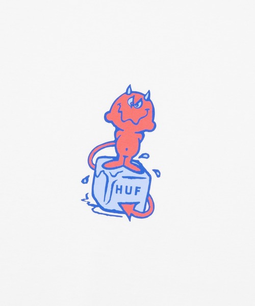 HUF(ハフ)の「MELT TEE(Tシャツ/カットソー・メンズ・ライトパープル/ホワイト/ブラック・XS/S/M/L/XL/XXL)」の14枚目の写真