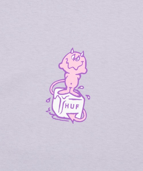 HUF(ハフ)の「MELT TEE(Tシャツ/カットソー・メンズ・ライトパープル/ホワイト/ブラック・XS/S/M/L/XL/XXL)」の16枚目の写真
