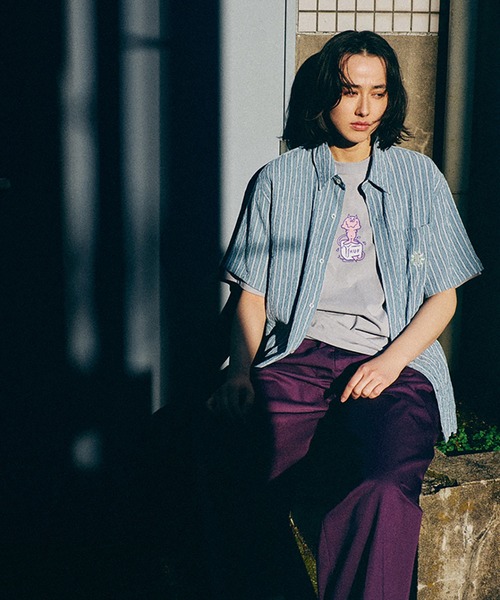 HUF(ハフ)の「MELT TEE(Tシャツ/カットソー・メンズ・ライトパープル/ホワイト/ブラック・XS/S/M/L/XL/XXL)」の18枚目の写真