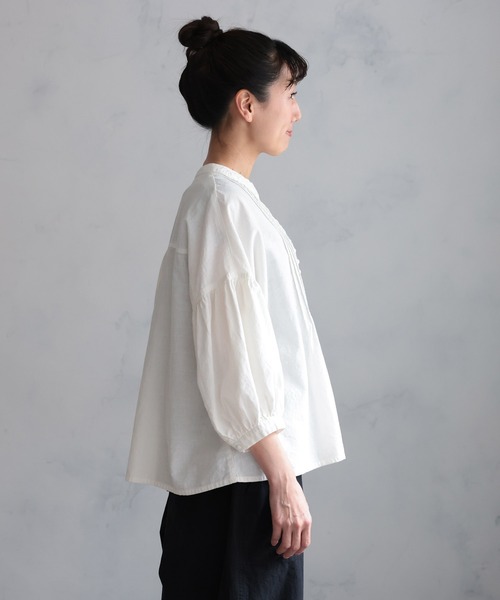 soulberry(ソウルベリー)の「メレンゲのブラウス(シャツ/ブラウス・レディース・ホワイト・5L/4L/3L/LL/L/M)」の10枚目の写真