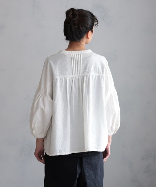 soulberry(ソウルベリー)の「メレンゲのブラウス(シャツ/ブラウス・レディース・ホワイト・5L/4L/3L/LL/L/M)」の11枚目の写真