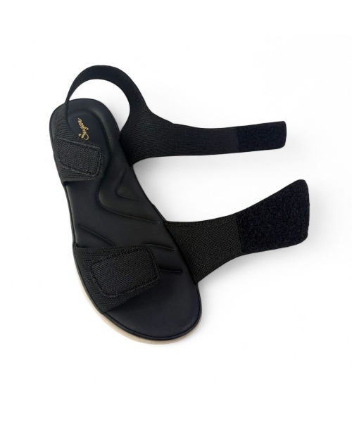 Sugar Sugar（シュガーシュガー）の「厚底　スポーティ サンダル【SUGAR SUGAR シュガーシュガー】8001 軽量 スニーカー 軽い ニット メッシュニット（サンダル・レディース・ブラック/ブルー/ピンク/ベージュ/イエロー・S/M/L/LL）」の16枚目の写真