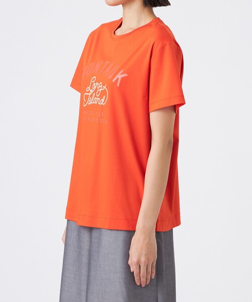 TRANS WORK(トランスワーク)の「【L】【ウォッシャブル】コーコランバイオスムース(Tシャツ/カットソー・レディース・オレンジ/ブルー系その他4/オフホワイト・46/44)」の10枚目の写真