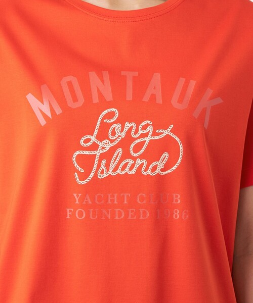 TRANS WORK(トランスワーク)の「【L】【ウォッシャブル】コーコランバイオスムース(Tシャツ/カットソー・レディース・オレンジ/ブルー系その他4/オフホワイト・46/44)」の13枚目の写真