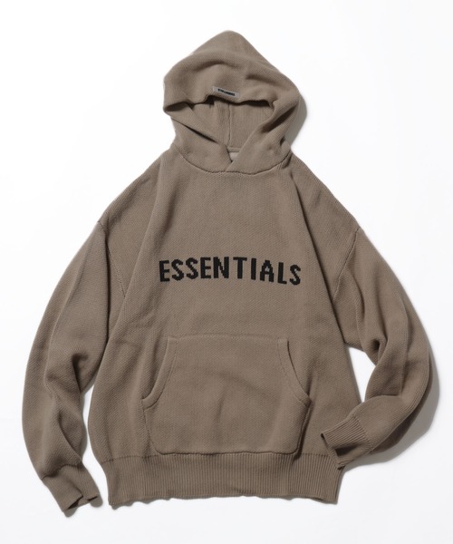 ESSENTIALS フロント ロゴ ニット パーカー ESSENTIALS / エッセンシャルズ フロント ロゴ ニット パーカー