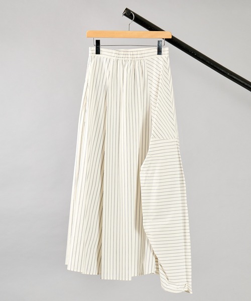 c/est(シーエ)の「【 c/est / シーエ 】 Luck Recycle Polyester Skirt ★(スカート・レディース・ネイビー/オフホワイト・1/2)」の8枚目の写真