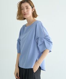 イェッカ ヴェッカ YECCA VECCA リボンデザインブラウス （ブルー） リボンデザインブラウス/YECCA VECCA（イェッカ ヴェッカ）の