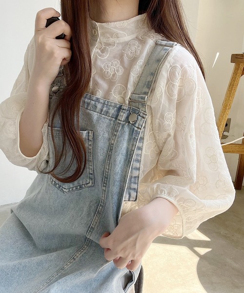 Nana（ナナ）の「バルーンスリーブフラワー刺繍ブラウス（シャツ/ブラウス・レディース・アイボリー・FREE）」の2枚目の写真