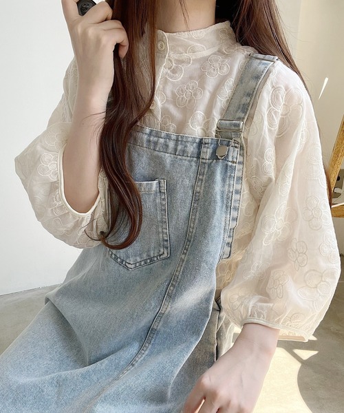 Nana（ナナ）の「バルーンスリーブフラワー刺繍ブラウス（シャツ/ブラウス・レディース・アイボリー・FREE）」の3枚目の写真