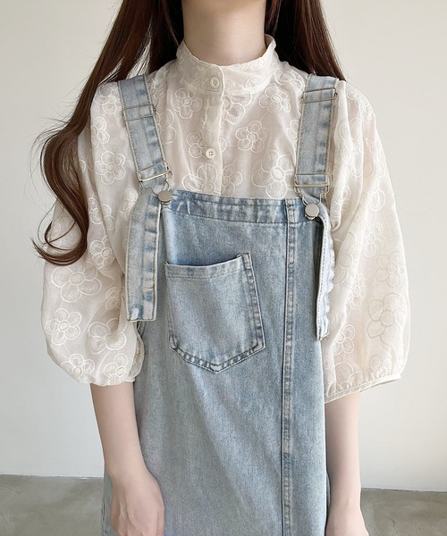 Nana（ナナ）の「バルーンスリーブフラワー刺繍ブラウス（シャツ/ブラウス・レディース・アイボリー・FREE）」の14枚目の写真