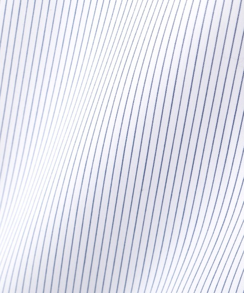 ETRE TOKYO（エトレトウキョウ）の「SANTEアクセサリーボタンノーカラーシャツ（シャツ/ブラウス・レディース・ホワイト/ストライプ/ブルー・FREE）」の19枚目の写真