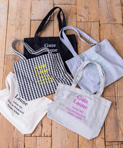 ITS'DEMO（イッツデモ）の「【A4対応】ロゴ刺繍ラージトート（トートバッグ・レディース・アイボリー/ブラック系2/グレー/ネイビー系1/グレー系1/ブラック・00）」の7枚目の写真