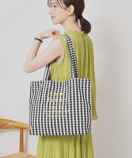 ITS'DEMO（イッツデモ）の「【A4対応】ロゴ刺繍ラージトート（トートバッグ・レディース・アイボリー/ブラック系2/グレー/ネイビー系1/グレー系1/ブラック・00）」の18枚目の写真