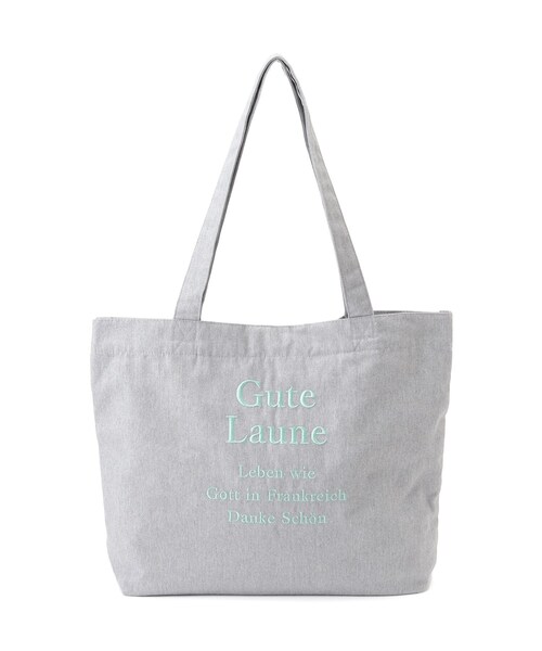 ITS'DEMO（イッツデモ）の「【A4対応】ロゴ刺繍ラージトート（トートバッグ・レディース・アイボリー/ブラック系2/グレー/ネイビー系1/グレー系1/ブラック・00）」の21枚目の写真