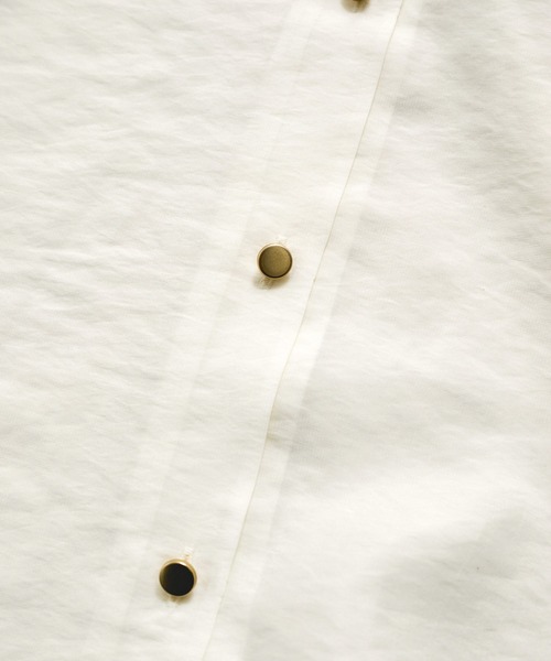 le cercle ADAM ET ROPE'（ルセルクルアダムエロペ）の「袖ギャザーブラウス（シャツ/ブラウス・レディース・サックスブルー/ダークブラウン/ホワイト・FREE）」の21枚目の写真