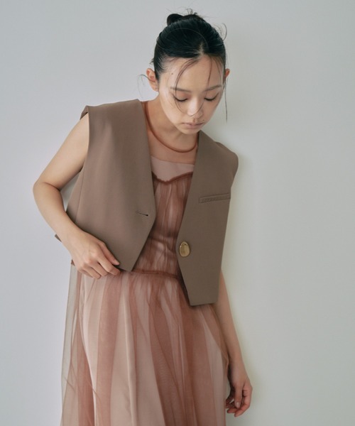ANDRESD（アンドレスド）の「ショートジレセットチュールドレス