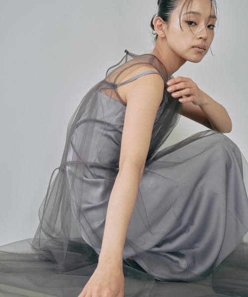 ANDRESD(アンドレスド)の「ショートジレセットチュールドレス / short gilet set tulle dress(ドレス・レディース・グレー/ブラウン/ブラック・S/L/M)」の10枚目の写真