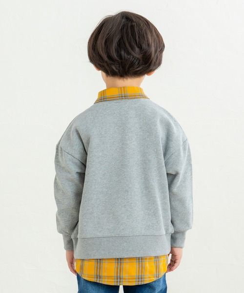 DILASH（ディラッシュ）の「野球くまトレーナー（スウェット・キッズ・グレー/グリーン・90/140/130/120/110/100/80）」の7枚目の写真