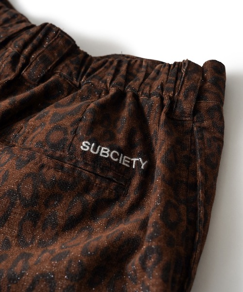 Subciety（サブサエティ）の「Glitter leopard slacks（スラックス・メンズ・ブラウン/ブラック・X-LARGE/LARGE/MEDIUM/SMALL）」の3枚目の写真
