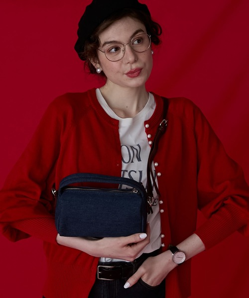 BONLECILL Marche(ボンルシールマルシェ)の「【BONLECILL Marche】2wayバイカラーデニムワンハンドルバッグ/ショルダーバッグ(ハンドバッグ・レディース・ブルー/サックスブルー/インディゴブルー・FREE)」の10枚目の写真