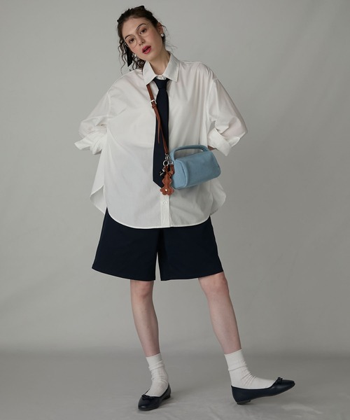 BONLECILL Marche(ボンルシールマルシェ)の「【BONLECILL Marche】2wayバイカラーデニムワンハンドルバッグ/ショルダーバッグ(ハンドバッグ・レディース・ブルー/サックスブルー/インディゴブルー・FREE)」の7枚目の写真