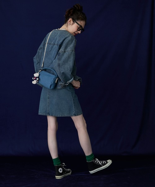 BONLECILL Marche(ボンルシールマルシェ)の「【BONLECILL Marche】2wayバイカラーデニムワンハンドルバッグ/ショルダーバッグ(ハンドバッグ・レディース・ブルー/サックスブルー/インディゴブルー・FREE)」の17枚目の写真