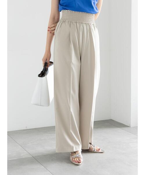 Te chichi（テチチ）の「シャーリングワイドパンツ（その他パンツ・レディース・ブラック/グレー/ベージュ・F）」の3枚目の写真