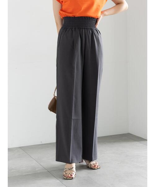Te chichi（テチチ）の「シャーリングワイドパンツ（その他パンツ・レディース・ブラック/グレー/ベージュ・F）」の2枚目の写真